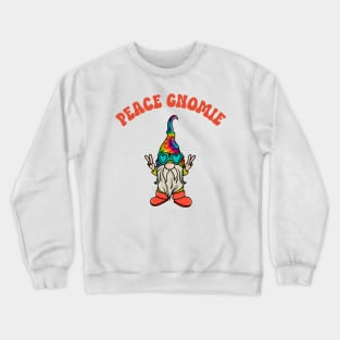 Hippie Peace Gnomie Crewneck Sweatshirt